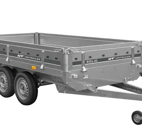 Remorque 2 essieux UNITRAILER SOLID 300/2 – 304x153 cm – PTAC 750 kg