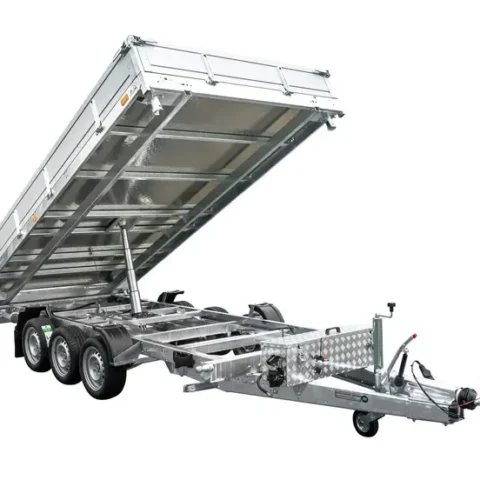 Remorque benne hydraulique 3 essieux UNITRAILER TASKER 400/3C