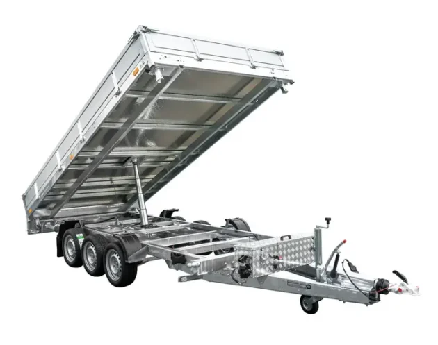 Remorque benne hydraulique 3 essieux UNITRAILER TASKER 400/3C