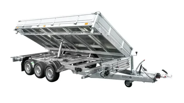 Remorque benne hydraulique 3 essieux UNITRAILER TASKER 400/3C – Image 3