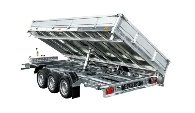Remorque benne hydraulique 3 essieux UNITRAILER TASKER 400/3C – Image 4