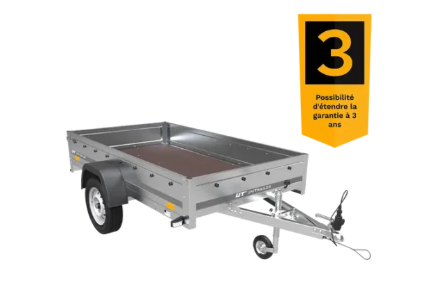 Remorque voiture simple essieu Unitrailer Garden Trailer – 230x125 cm – Image 7