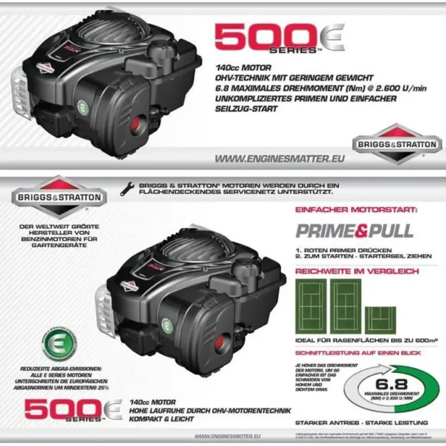 Tondeuse Thermique Tractée 46 cm – Briggs & Stratton 500E – Image 2