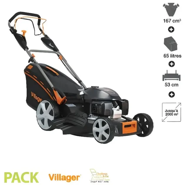 Tondeuse Thermique Propulsée VILLAGER Falcon 6111 H – 4 en 1