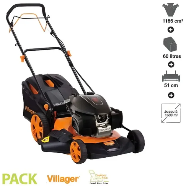 Tondeuse Thermique Tractée VILLAGER Atlas 5111H